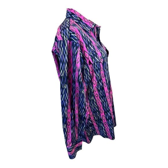 Panhandle Slim Pink and Blue Button Down Shirt - Picture 3 of 15